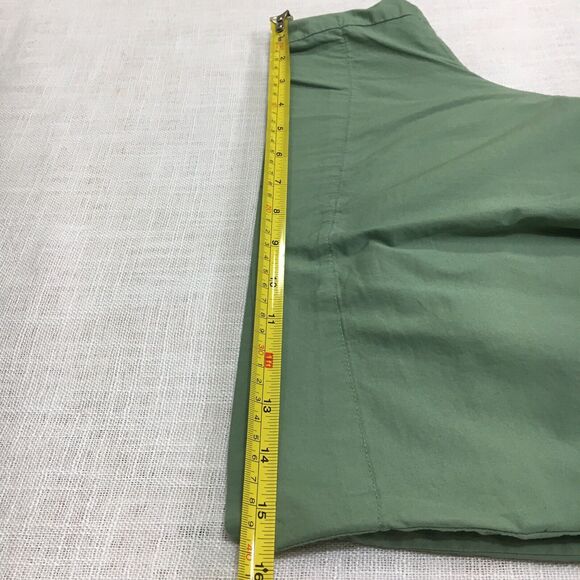 A New Day Shorts Women L Everyday Green Wide Leg Elastic Waist High Rise Relax - Picture 9 of 9